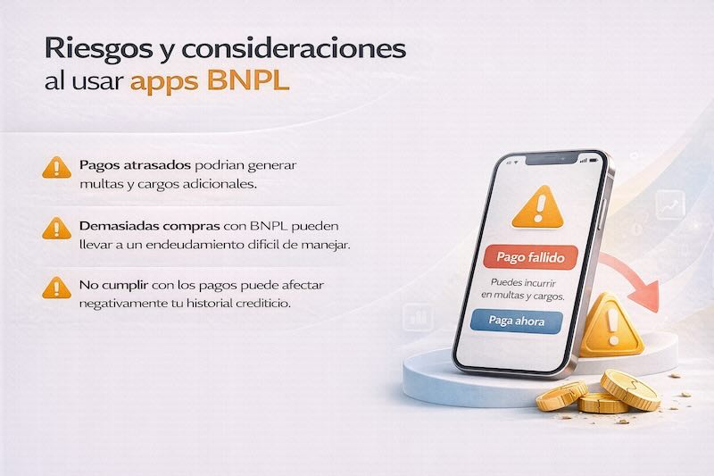 Riesgos y consideraciones al usar apps BNPL